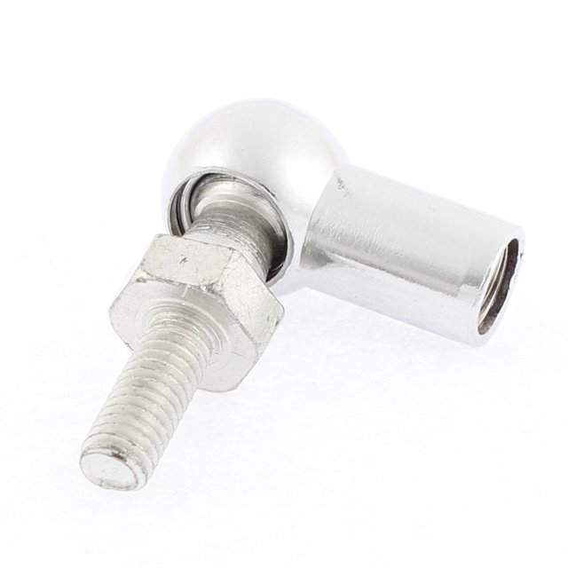Unique Bargains M6 Mâle M8 Femelle Fil L Forme Rotule Tige Fin Portant Ton Argent
