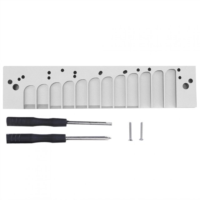 Harmonica Comb 12‑Hole Chromatic Scale for HOHNER 270D Original 270 LA12 TOOTS Reed PlateSilver