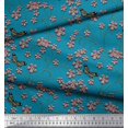thumbnail image 2 of Soimoi Cotton Voile Fabric Insect,Leaves & Flower Floral Printed Fabric 1 Yard 56 Inch Wide, 2 of 2