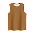 thumbnail image 4 of Yuyuzo Camisoles Sans Manches pour Femmes Débardeurs à Col Rond T-Shirts d'Été de Couleur Unie T-Shirts Amples Basiques, 4 of 4