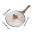 thumbnail image 3 of Chmadoxn Gadgets de Cuisine, Accessoires de Cuisine, Poêle à Frire en Céramique Antiadhésive avec Couvercle Poêle à Omelette Compatible Induction Poêle à Omelette avec Poignée Résistante à la Chaleur et à l'Usure Poêle à Frire Antiadhésive, 3 of 8