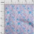 thumbnail image 2 of oneOone Polyester Spandex Pastel Purple Fabric Beach Seashell Craft Projects Decor Fabric Printed By The Yard 56 Inch Wide, 2 of 4