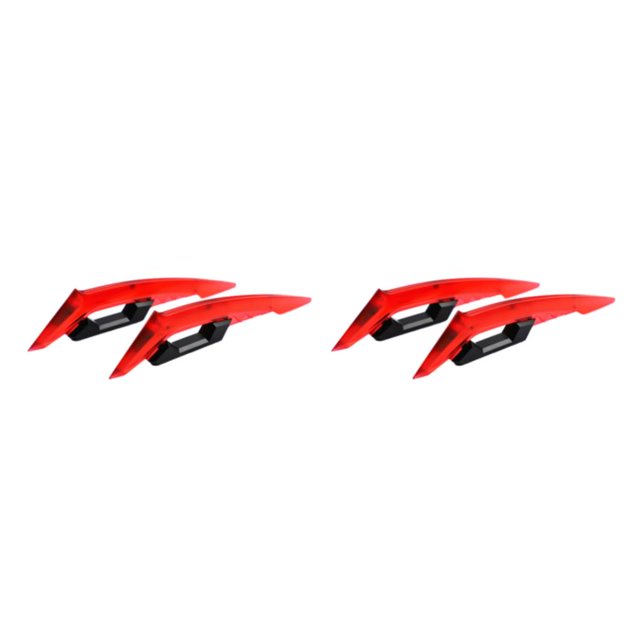 Wweixi Aerodynamic Spoiler Wing Motorcycle Motorcycle Accessories Durable Aerodynamic red 2Set