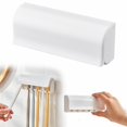thumbnail image 1 of Oleegame 1PC Spoon And Lid Rest Linkidea Wallmount Toothbrush Holder With Cover For Shower RV Cabinet Organizer Plastic Self Adhesive 6 Slots Hanger Compatible With CrossAction Extra Clear, 1 of 7