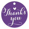 thumbnail image 1 of 100 PCS Personalized Thank You Hang Tags Custom Wedding Favors Gift Circle Paper Tags, 1 of 1