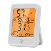 Electronic Temperature and Humidity Meter Household Indoor Temperature Infant Room Temperature with Backlight Dry and Wet Temperature Instrument