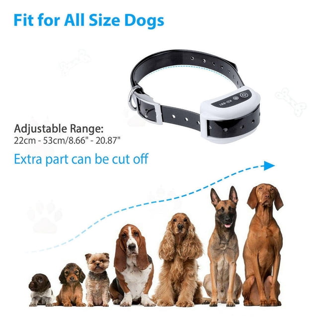 Animal Stop Barking Electronic IP67 Waterproof Adjustable Wireless Shock Collar Pet Electric Fence System Anti-bark Trainer Wireless Receiver