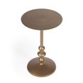 thumbnail image 2 of Butler Zora Bronze Iron Pedestal End Table, 2 of 7