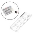 thumbnail image 4 of Miulika Switch Tester Base Acrylic Plate for Cherry Switch Display Board Spare Parts 1x4 board, 4 of 9