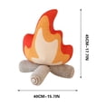 thumbnail image 3 of Funny Toys, Soft Simulation Bonfire Stuffed Plushies Doll Fake Fire Firewood, 3 of 4