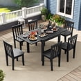 thumbnail image 2 of Gymax Patio Expandable Dining Table 31.5''-63'' Adjustable Rectangular All Weather Table, 2 of 10