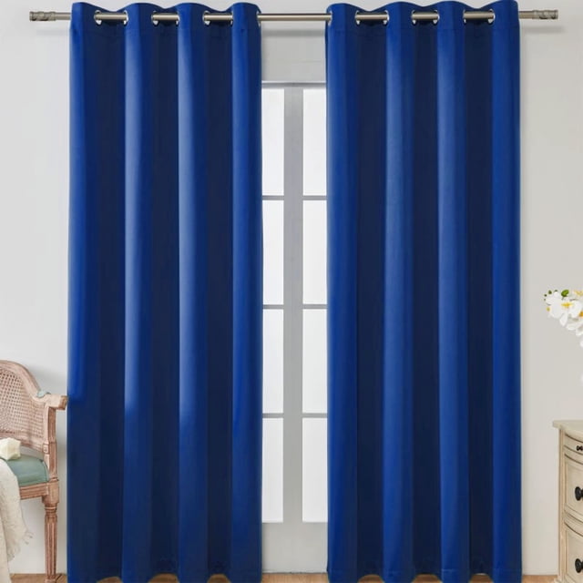 Kadlawus Rideaux pour Chambre, Paire de Panneaux de Rideaux en Polyester, Rideaux à Trous Ronds pour Salon, Rideaux de Fenêtre pour la Déco de la Maison