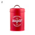 thumbnail image 4 of AMERTEER Coffee Container Food Safe Moisture-proof Wrought Iron Strong Sealing Sugar Canister for Kitchen Red 2, 4 of 10