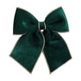thumbnail image 2 of Wooowa Christmas Medium-Size Gold-Trimmed Velvet Bows, Luxe Festive Decor for Wreaths & Entryways, 2 of 8