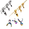 thumbnail image 1 of Necklace Pendant Clasp Replacement Ball Connector Clip Ball Beads Connector Pinch Clips Findings DIY Crafting Jewelry Making Spare Parts Gold Small, 1 of 6