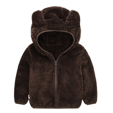 2025 Toddler Kids Baby Girls Coat Warm Ear Jacket Girls 5T Cute Boy Hooded Baby 4T Winter Clothes for Girls Kids Outwear Toddler Thick Girl Light Jacket Zipper Girls Coat&Jacket
