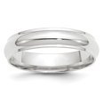 thumbnail image 1 of Or Blanc 10 Carats 5mm Demi-Rond avec Bande de Chant Taille 5, 1 of 3