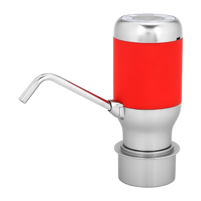 ZPSHYD Pompe à Bouteille d'eau, Pompe à Eau Potable électrique sans Fil USB Rechargeable électrique Automatique Pompe à Bouteille d'eau Potable Distributeur Intelligent(Rouge)