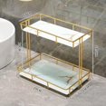thumbnail image 3 of kurtrusly Rack de Rangement Multi-Couches Boîte de Rangement Parfum Bijoux Panier L Double Couche Blanc 1Set, 3 of 6