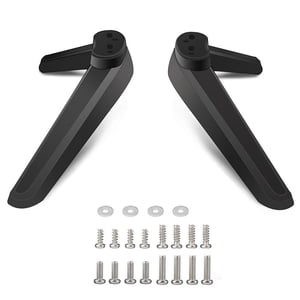 SNNROO Universel TV Haut de la table de peuplement TV Remplacement de la base TV Pieds de base de piédestal TV Pieds de support pour les téléviseurs avec trous de montage Distance de 17mm-20mm Z9D7