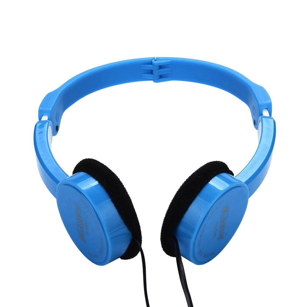 TopLLC Kubite Kids Wire Headphones On Ear Foldable Stereo Headset For Kids Earphone on Clearance