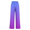 thumbnail image 4 of Pants for Women, Womens Fashionable Striped Printed Drawstring Wide Leg Pants, 4 of 5