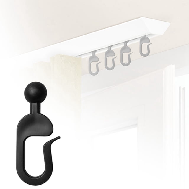 Hooks for Netting and Gazebo Curtains | Smooth Gliding Hooks for Indoor Outdoor Use | Rustproof Multipurpose Hangers 50PCS