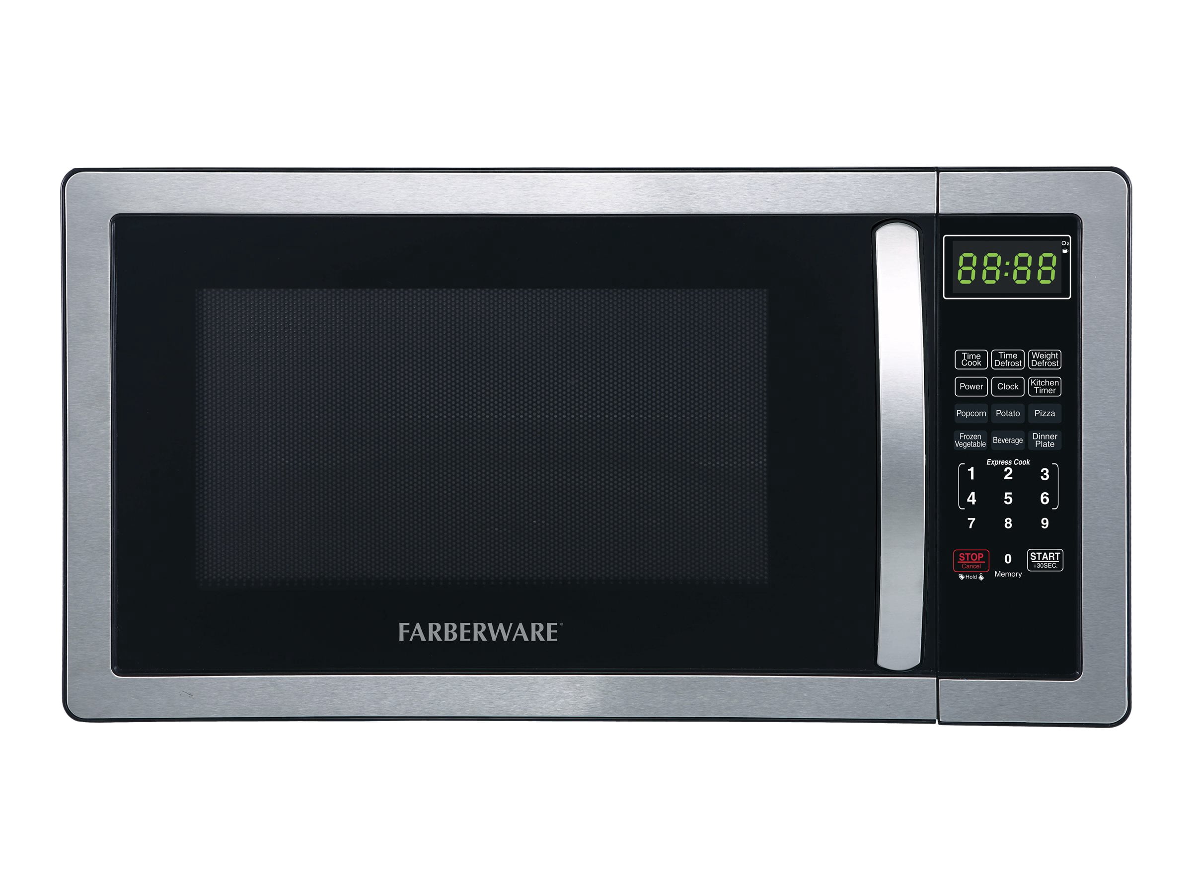 Farberware Classic - Microwave oven - 1.1 cu. ft - 1000 W - stainless steel/black