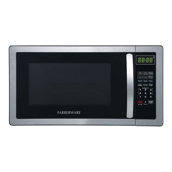 Farberware Classic - Microwave oven - 1.1 cu. ft - 1000 W - stainless steel/black