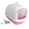 thumbnail image 3 of TISHITA Bac à Litière pour Chat avec Capuchon Fermé et Couvert Toilette pour Chat avec Porte Réutilisable Facile à Rose, 3 of 8