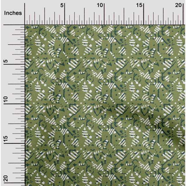 oneOone Polyester Lycra Fabric Abstract Block Decor Fabric Printed BTY 56 Inch Wide