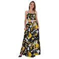thumbnail image 1 of Bimba 2 Pcs Robe de Plage Aguichant pour Femmes Imprimée Smockée Crop Top & Longue Jupe Ensemble, 1 of 7