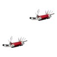 thumbnail image 2 of relayinert Ensemble de Réparation de Vélo 15 en 1 Portable Outil de Réparation de Cyclisme Multifonction Léger Pliant Clé à Douille Hexagonale Rouge 2 Pcs, 2 of 6