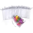 thumbnail image 4 of ORUYROP 100pcs Drawstring Organza Jewelry Candy Pouch Party Wedding Favor Gift Bags (8x12, Gray), 4 of 7