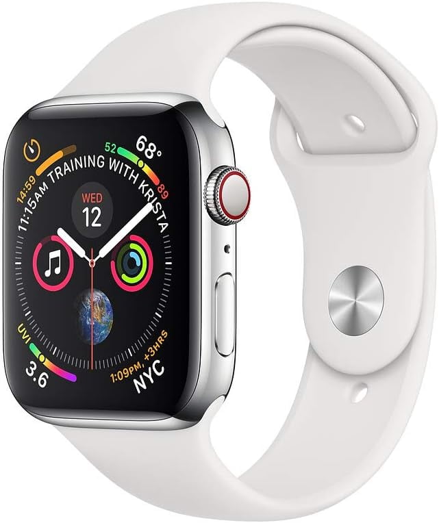 Refurbished Apple Watch Series 4 Stainless Steel 44mm A1976 (GPS + Cellular) Silver (Grade A+)