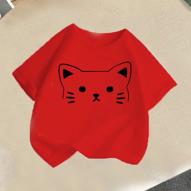 Rbaofujie T-Shirts Graphiques à Manches Courtes pour Filles et Tout-Petits