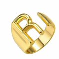 thumbnail image 1 of CUITING Fashion Adjustable Initial Alphabet Letter A-Z Ring Finger Rings Women Jewellery-Silver C, 1 of 9