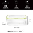 thumbnail image 3 of Starfrit LocknLock Easy Match Plastic Food Storage Container, Capacity of 101 oz / 3 L, Rectangular, with Lid, 3 of 12