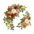 thumbnail image 1 of DOLITY 1 Paire de Couronnes de Fleurs pour Arche de Mariage, Rideaux en Fil, Guirlandes Florales Artificielles, 1 of 9