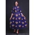 thumbnail image 4 of Bimba Robe Chemise Décontractée à Imprimé Floral pour Femme, Robe Évasée Mi-Mollet de Fête - XX-Grand, 4 of 5