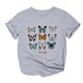 thumbnail image 2 of Babysbule T-Shirts pour Femmes en Liquidation Mode Décontractée Ample à Imprimé à Col Rond, 2 of 3