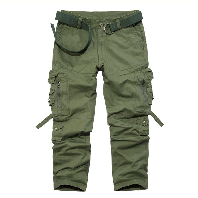 AherBiu Men's Cargo Pants Relaxed Fitted Workout Hiking Pants with Multi Pockets Outdoor Stretch Work Pants