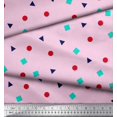 thumbnail image 3 of Soimoi Viscose Chiffon Fabric Square,Dot & Triangle Geometric Decor Fabric Printed Yard 42 Inch Wide, 3 of 3