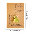 thumbnail image 3 of Green Easter Glow-In-The-Dark Bunny Pocket Hug Card Easter Greeting Card Gift Card Rabbit-Shaped Plastic Material Holiday Gift 3.14 X 2.12 Inches, 3 of 7