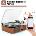 thumbnail image 2 of DIGITNOW Vintage 3-Speed Bluetooth Vinyl Record Player with Built-in Speakers, 2 of 5