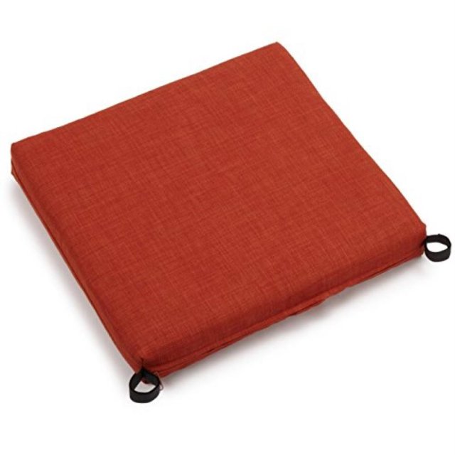 20-inch by 19-inch Spun Polyester Chair Cushion - Cinnamon
