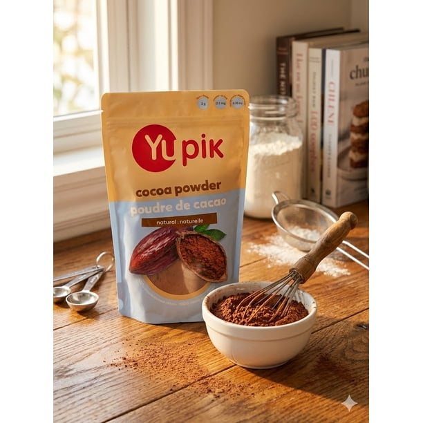 Cocoa　0714 Yupik Natural Cocoa Powder – 700 g | Premium Baking Cocoa | Rich