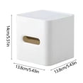 thumbnail image 2 of JMYHOAM Storage Bags Toilet Tissue Box Toilet Paper Box Wall Mounted Non Perforated Roll Box Toilet Transparent Roll Box Storage Rack Translucent Storage Cabinet Home Storage, 2 of 6