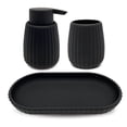 thumbnail image 2 of Mainstays 3-Piece Bathroom Accessory Set, Black,, 2 of 11