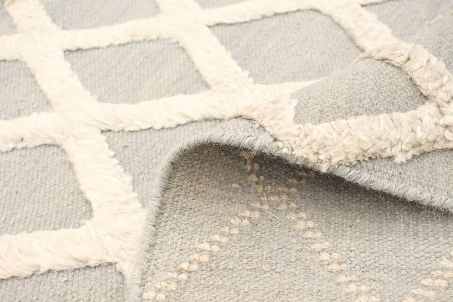 ECARPETGALLERY Tapis Fait à la Main pour Salon, Salle à Manger et Chambre à Coucher Texturé Collection Cambridge 5'0" x 7'9" en Gris